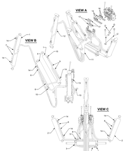 Part Location Diagram of 917-3237 MTD Cylinder, Boom Angle
